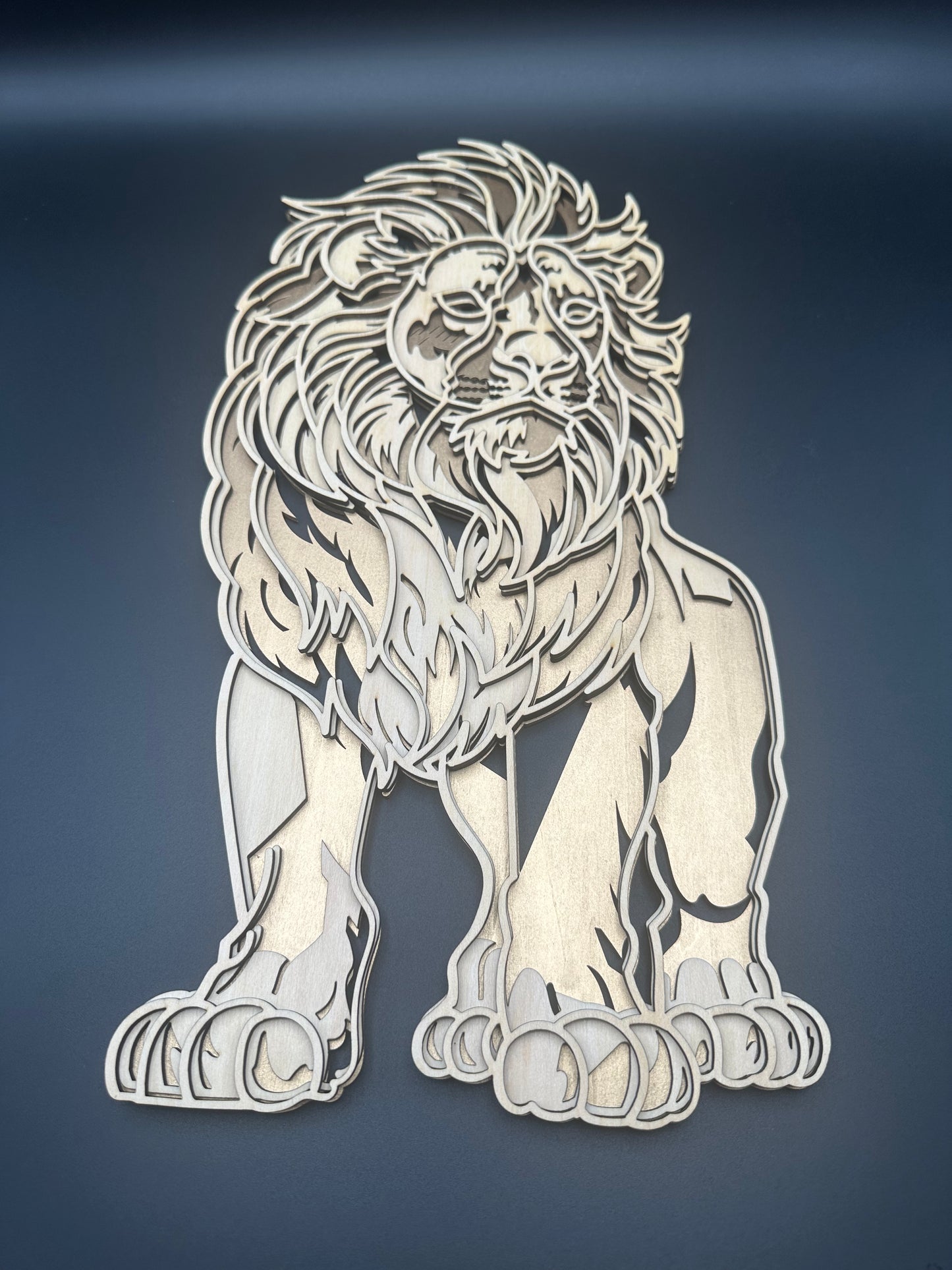 Wandbild 3d „Löwe“ groß