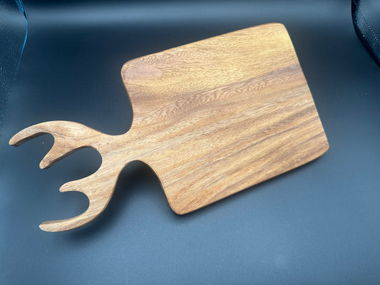 Schneidebrett mit Geweih Design "personalisierbar"