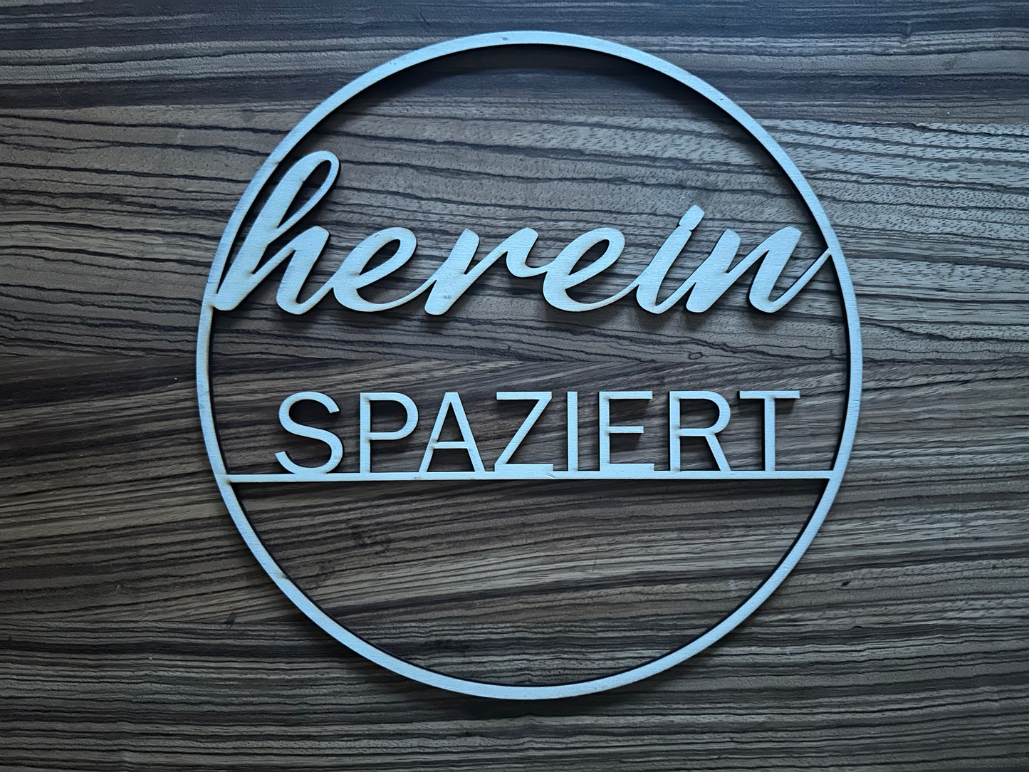 Wandbild gefräst 280mm - Individuelles Holzwandbild | Holzdesign & Lasertechnik