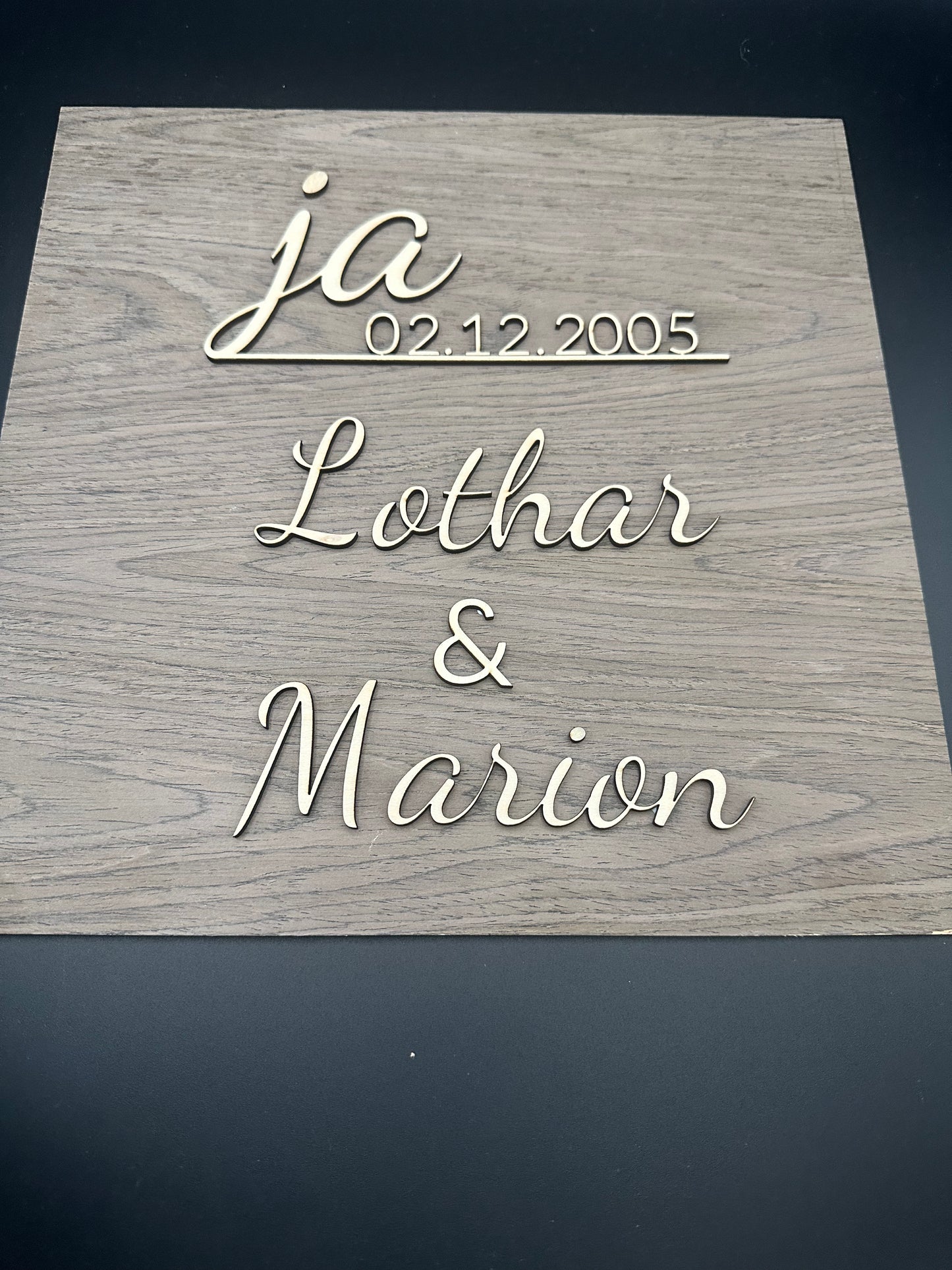 Hochzeits- oder Jahrestafel 3d Modell