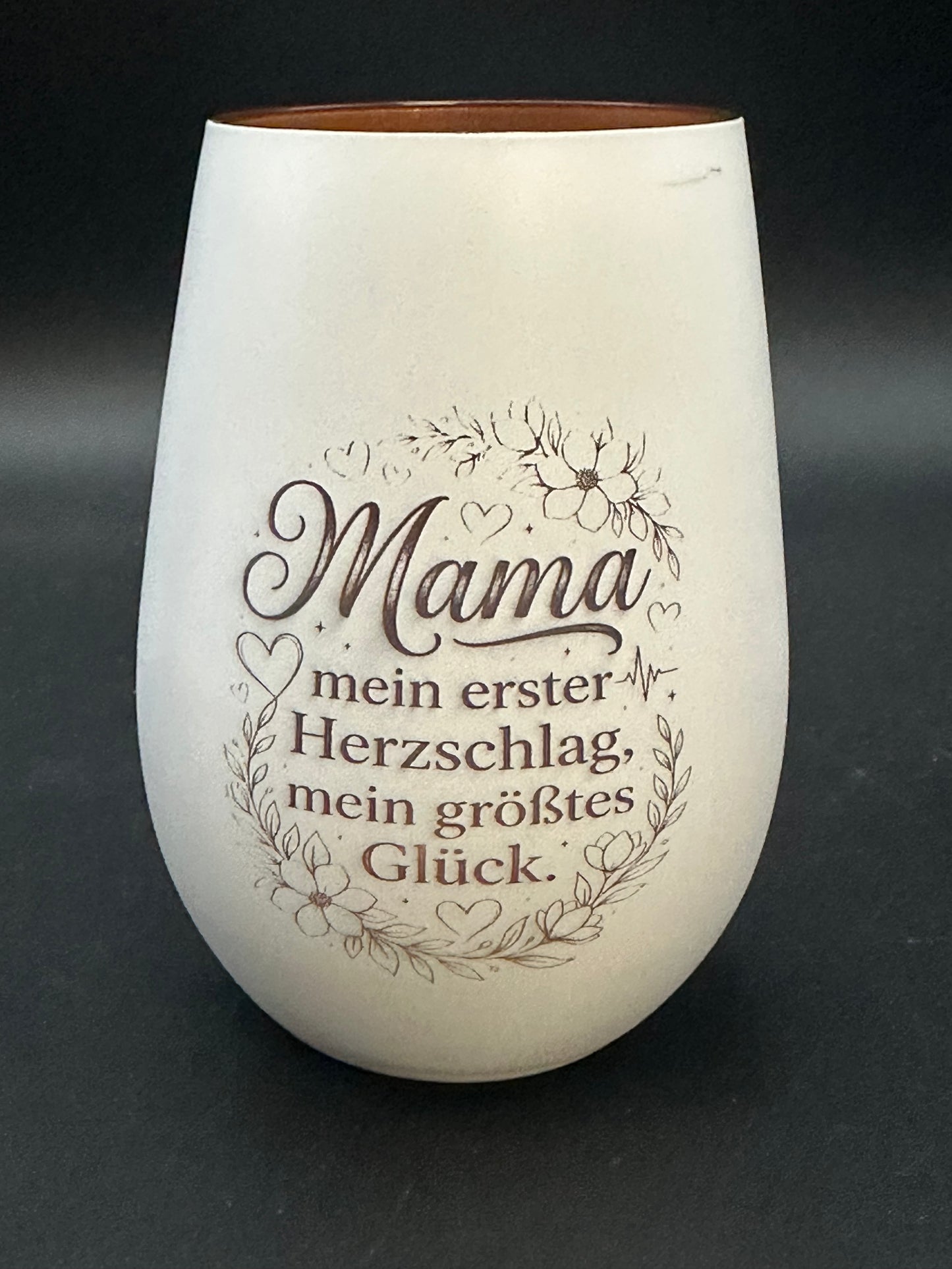 Glas Windlicht Stölzle mit verschiedenen Muttertagssprüchen
