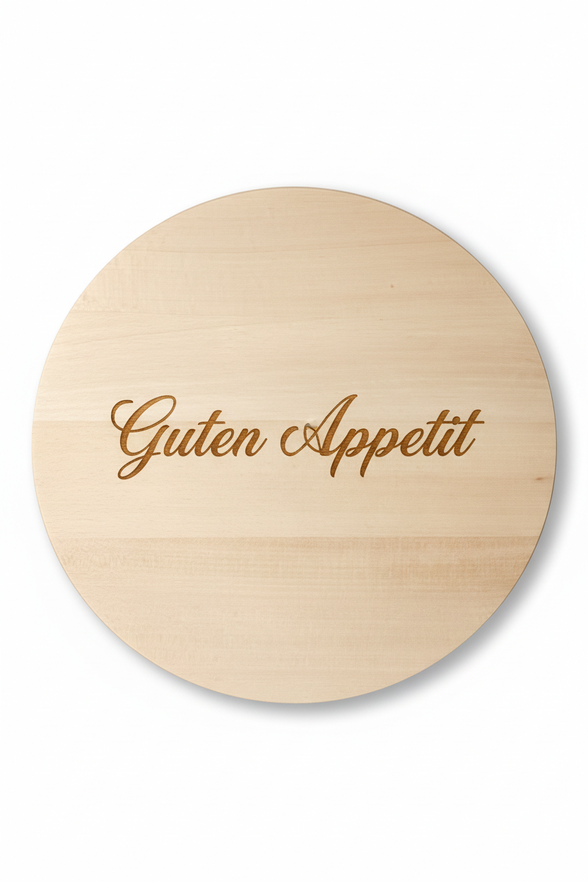 Ahorn Brett mit Gravur „Guten Appetit"