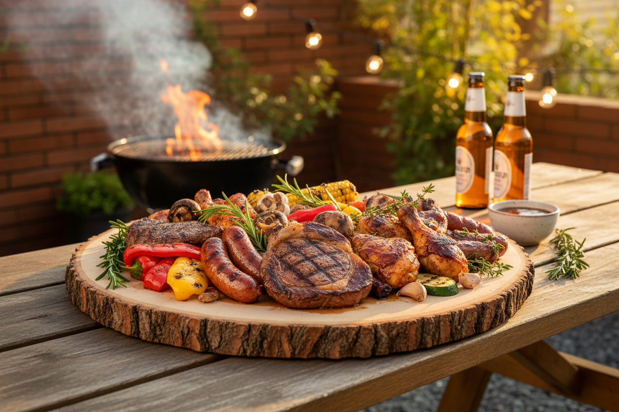 Baumscheibe bei der Grillparty