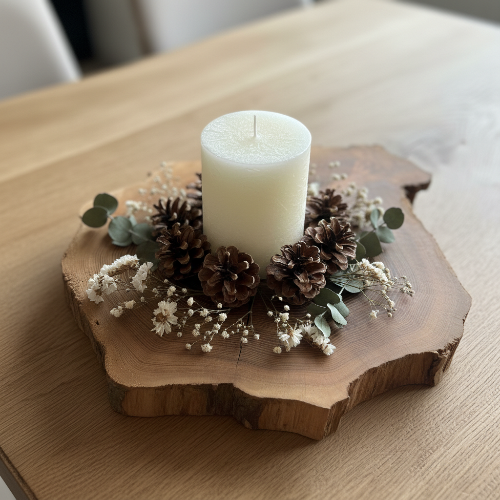 Baumscheibe Traumhaft Kiefer dekoriert