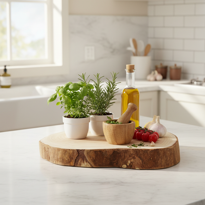 Baumscheibe Wood in der Küche