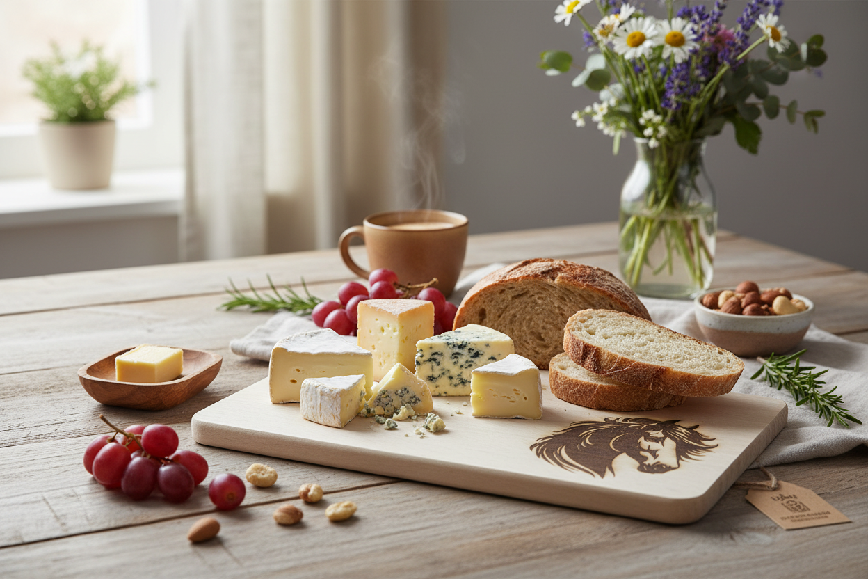 Dekoratives Vesper Brettchen mit Pferdekopf Lifestyle