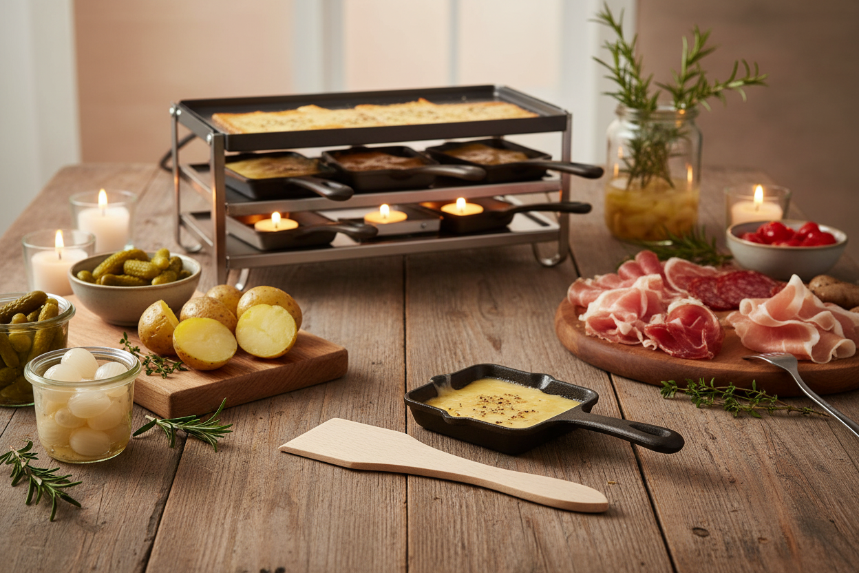 Dekoriertes Raclette-Schieber Bild