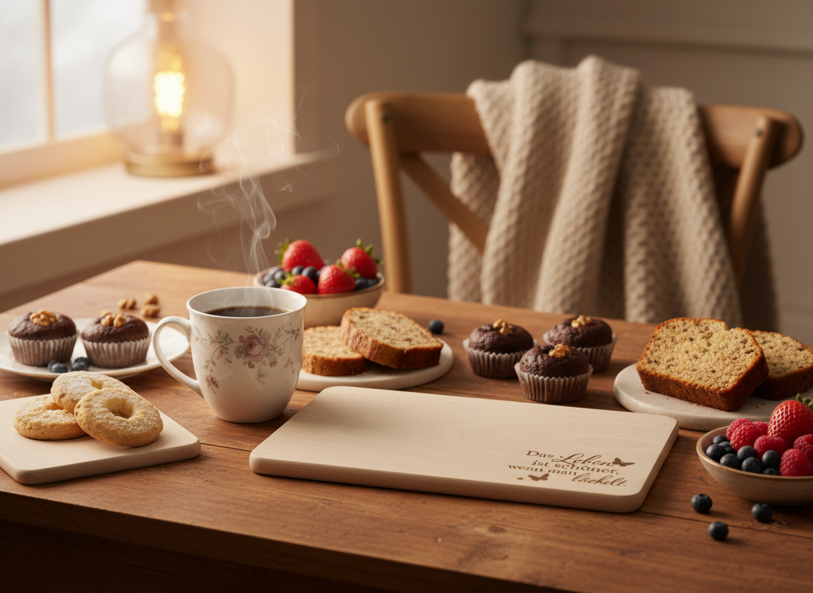 Gemütliche Kaffee-Szene