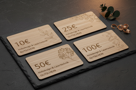 Geschenk-Gutschein 10€ 25€ 50€ 100€