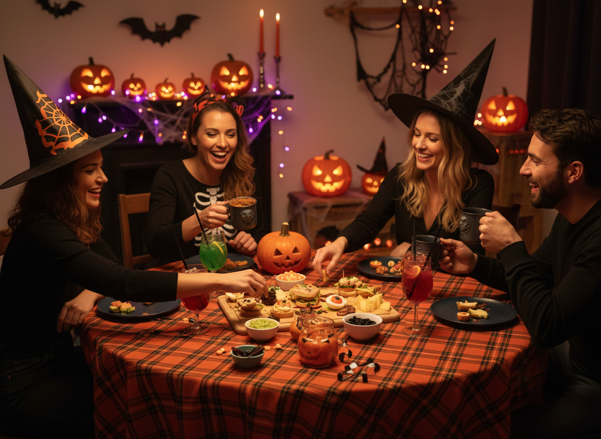 Halloween-Party-Szene