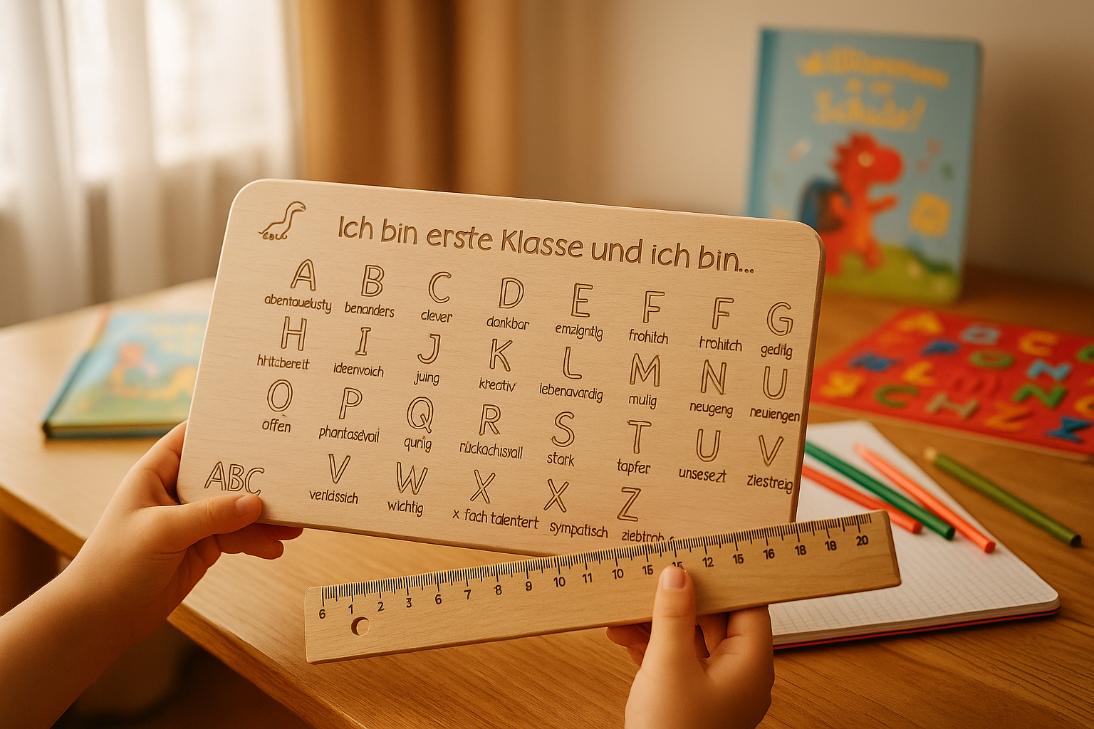 Lifestyle Kinderzimmer Szene ABC Lernset