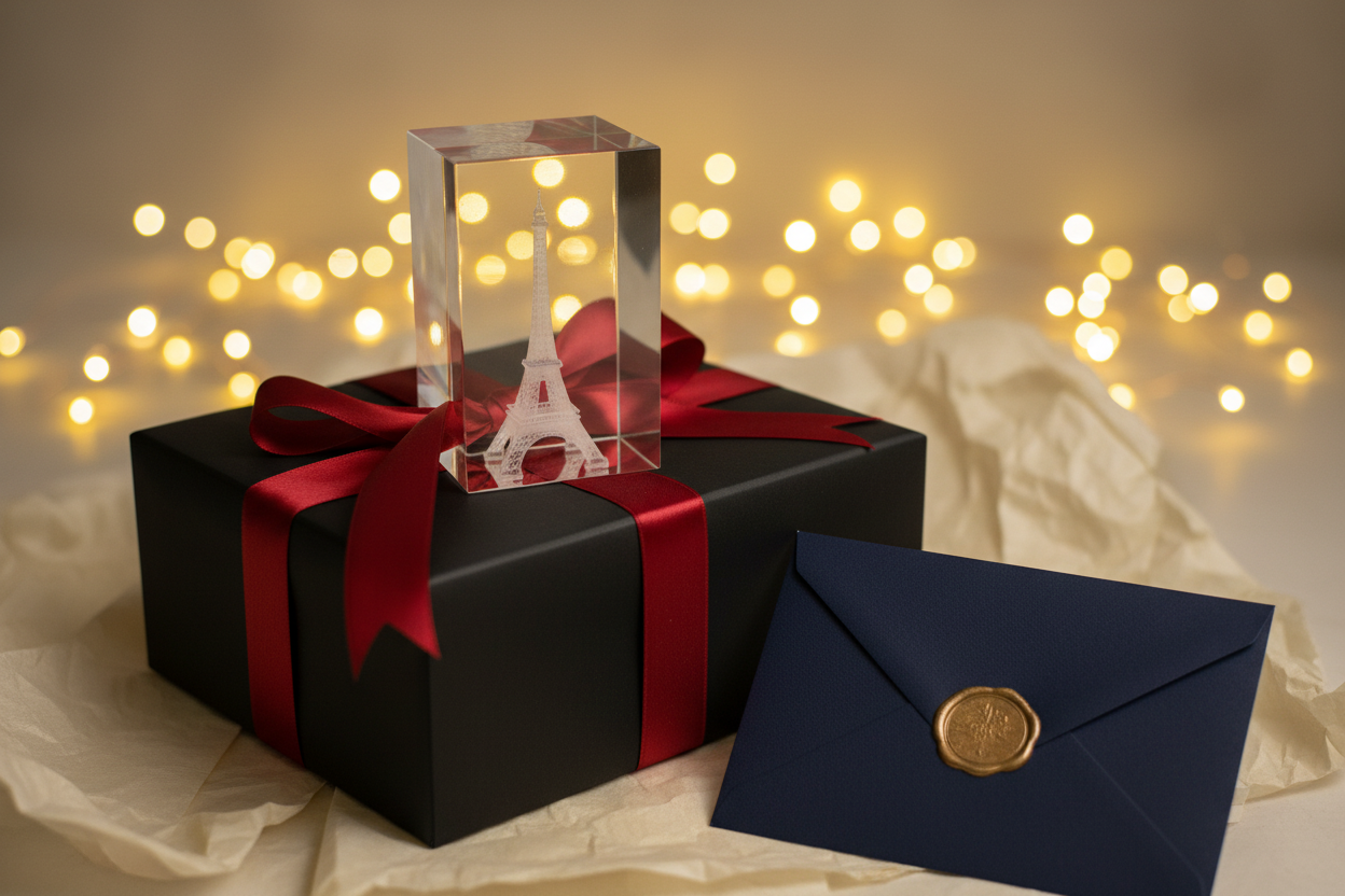 Kristallblock Geschenk