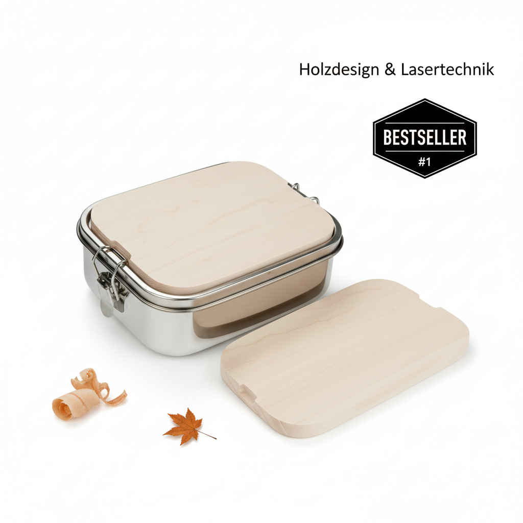 Lunchbox Bestseller mit Holzdesign & Lasertechnik