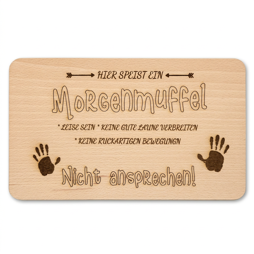 Neue Freistellung des Morgenmuffel-Brettchens
