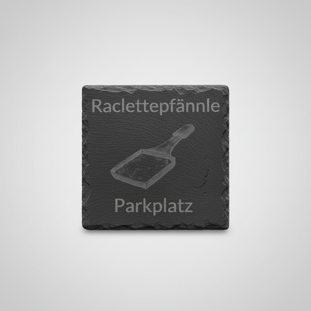 Optimierter Raclette-Pfännchen Abstellplatz Schiefer - Bild 2