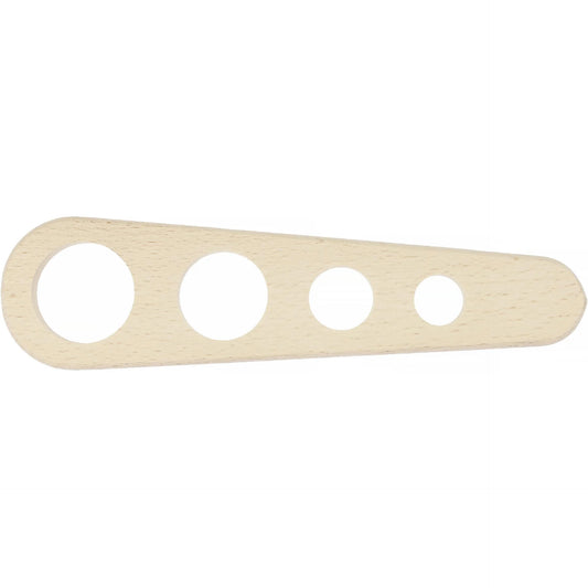 Spaghetti Portionierer aus FSC® Buche – für 1–4 Portionen 23 × 6 × 1 cm