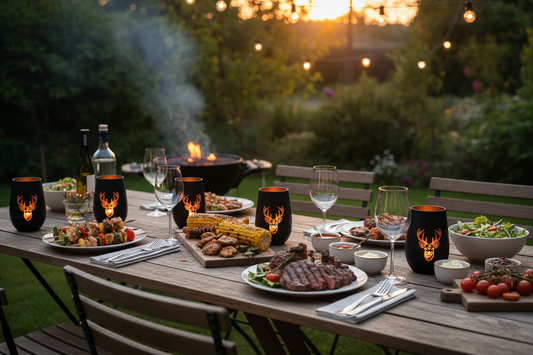 Stölzle Windlicht beim Grillen - Variante 2