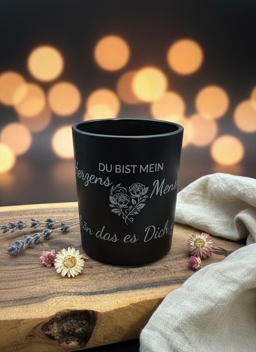 Verschönertes Windlicht - Premium